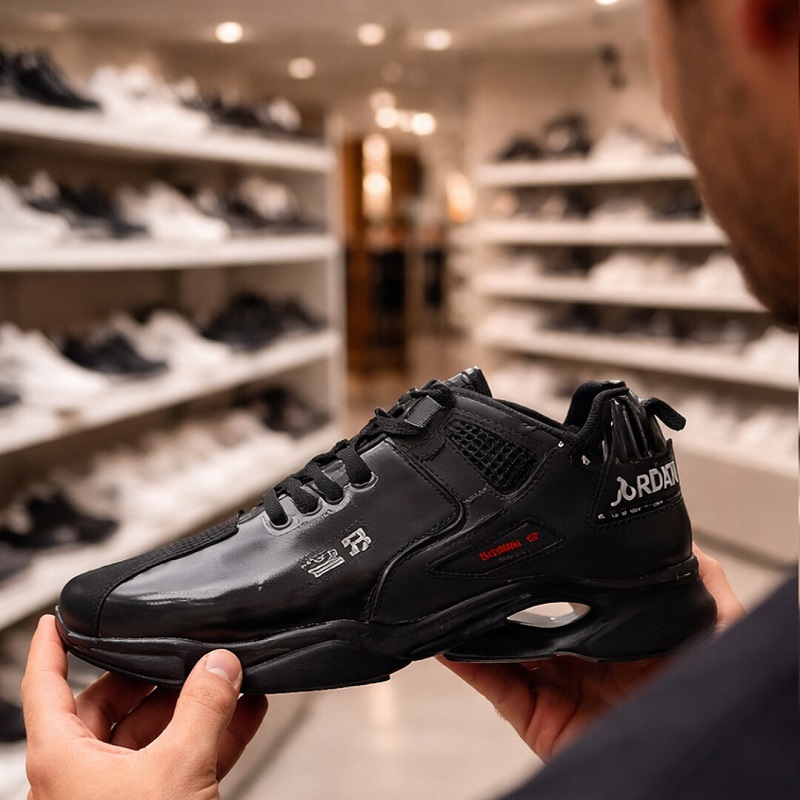 کفش ورزشی مردانه jordan مشکی مدل 23