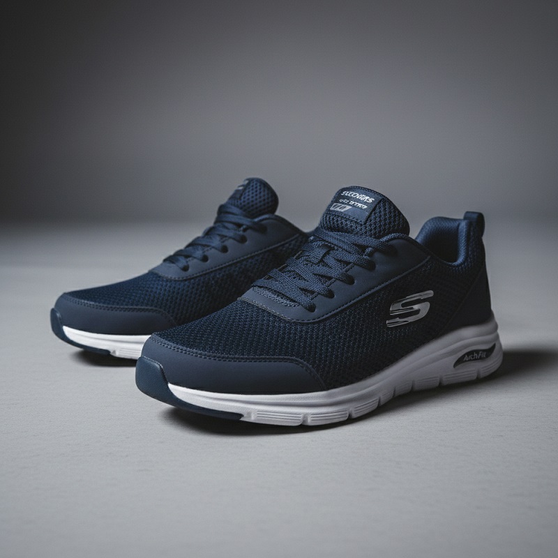 کفش ورزشی مردانه اسکچرز مدل Quantum -سرمه ای